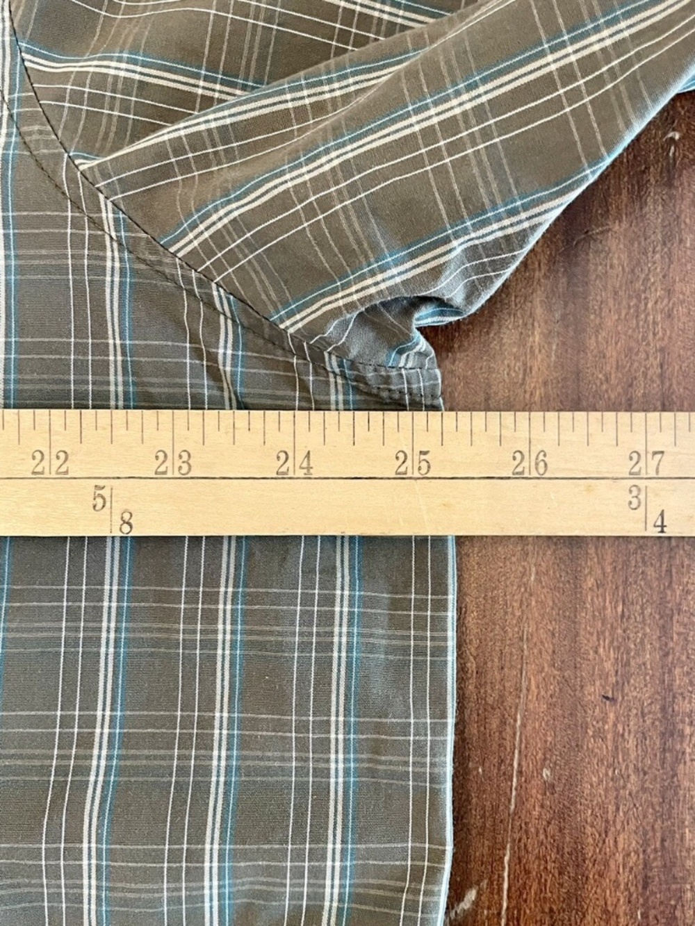 Sean John Mens 2XL Plaid Short Sleeve Button Up Cotton Casual Dress Shirt - Picture 5 of 10
